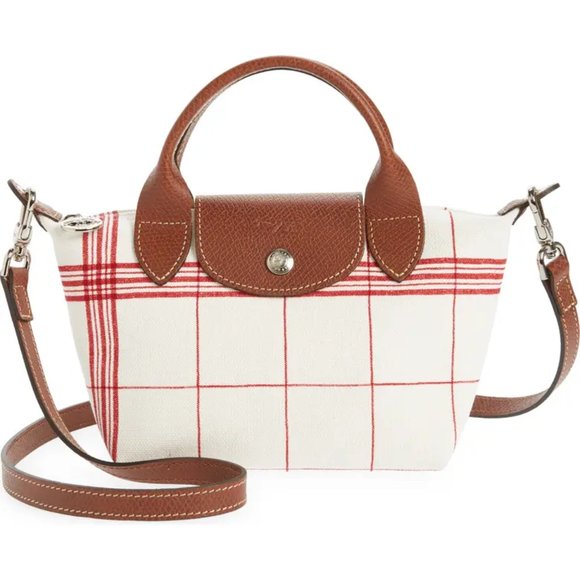 Longchamp Handbags - ❤️ NWT LONGCHAMP Le Pliage XS Canvas Crossbody Satchel Bag Torchon RED AUTHENTIC